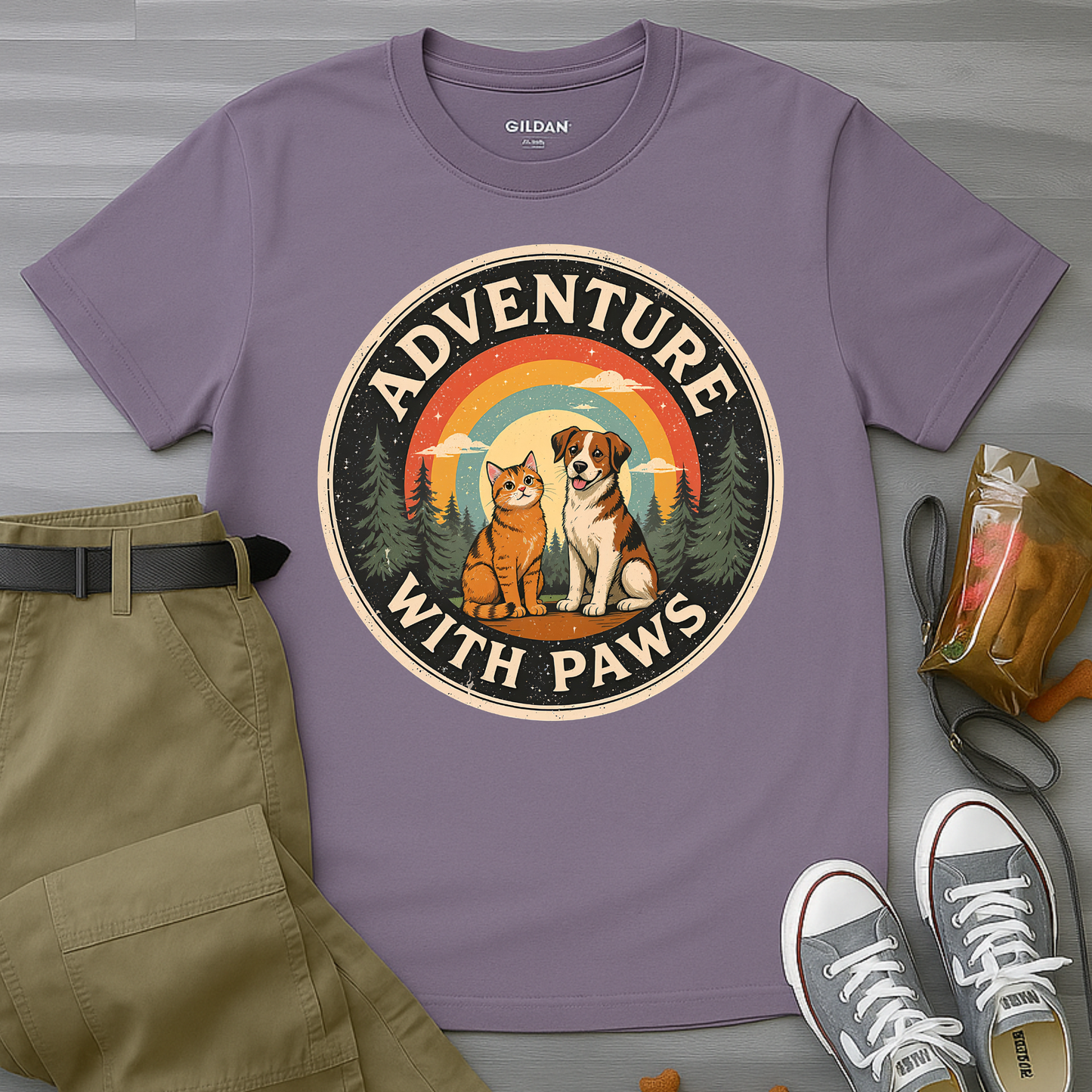 Adventure With Paws T-Shirt