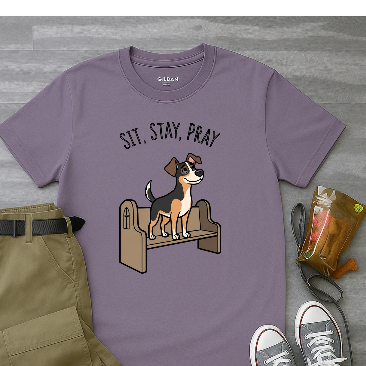Sit, Stay, Pray T-Shirt