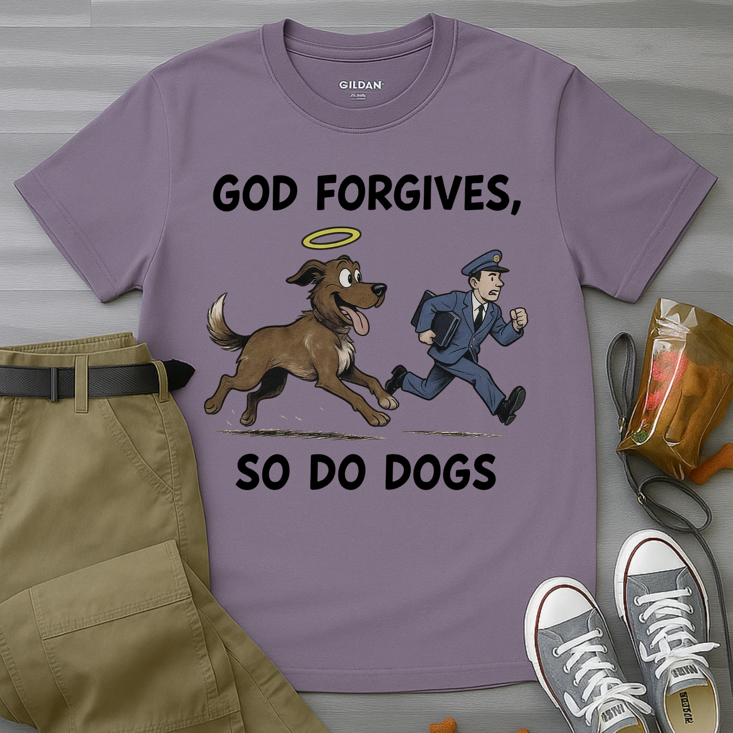 God Forgives Mailman Chase T-Shirt