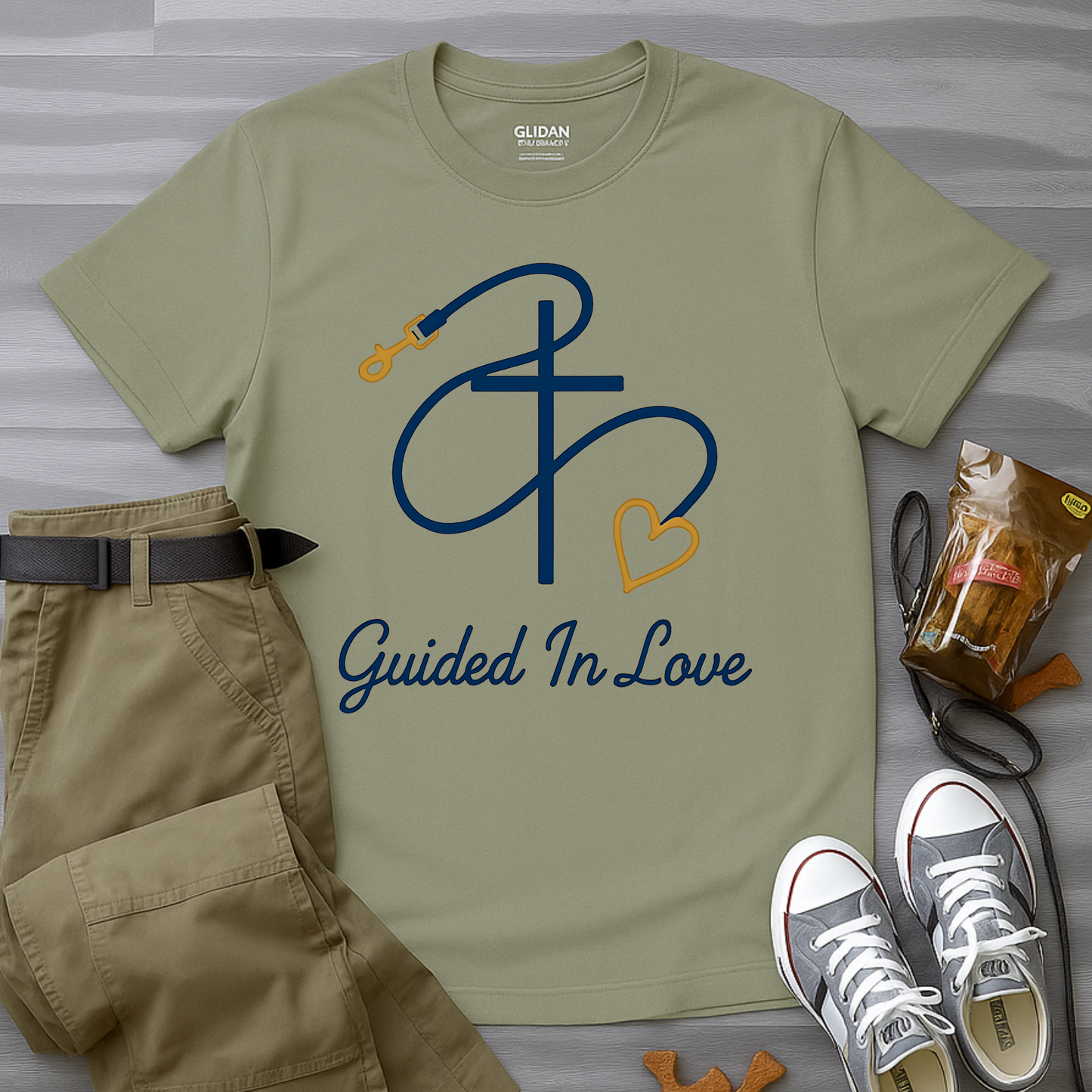 Faith & Love Leash Silhouette T-Shirt