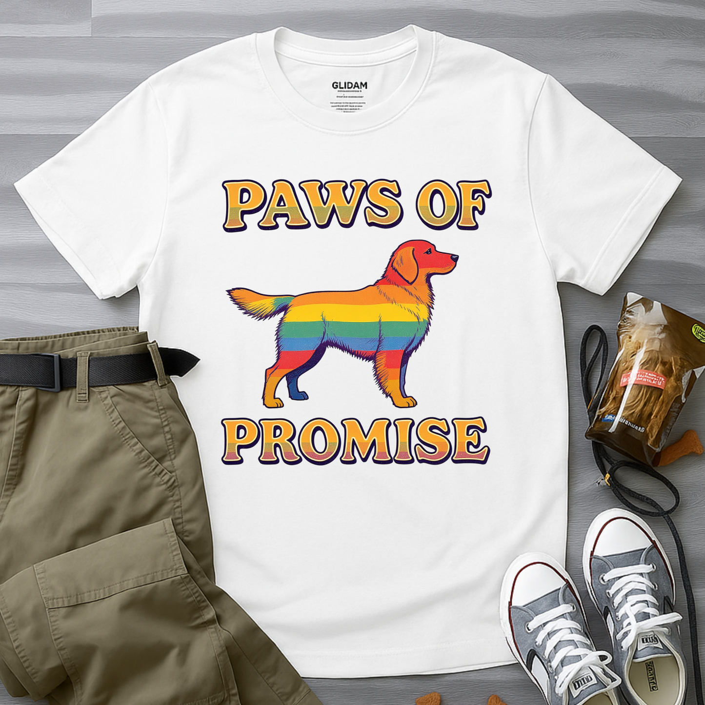 Paws of Promise Rainbow Pup T-Shirt