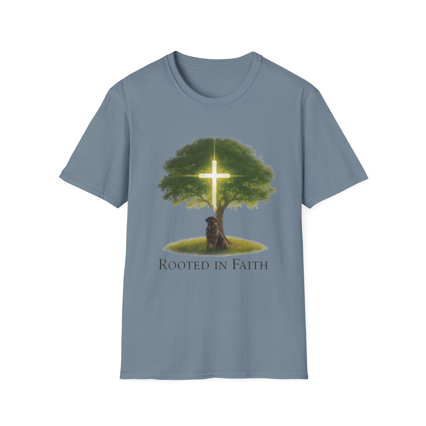 Rooted in Faith Tree Pup T-Shirt