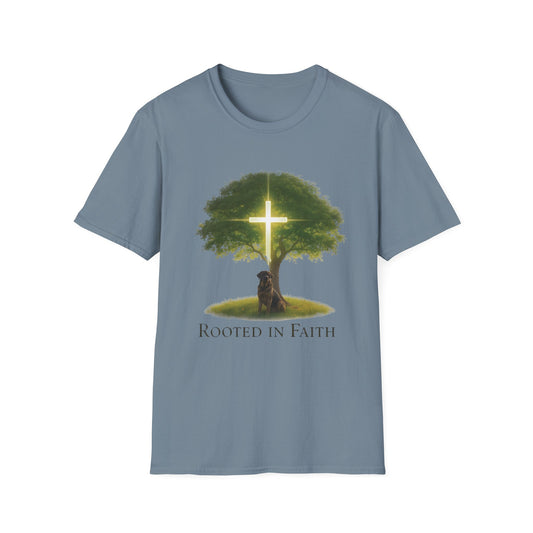 Rooted in Faith Tree Pup T-Shirt