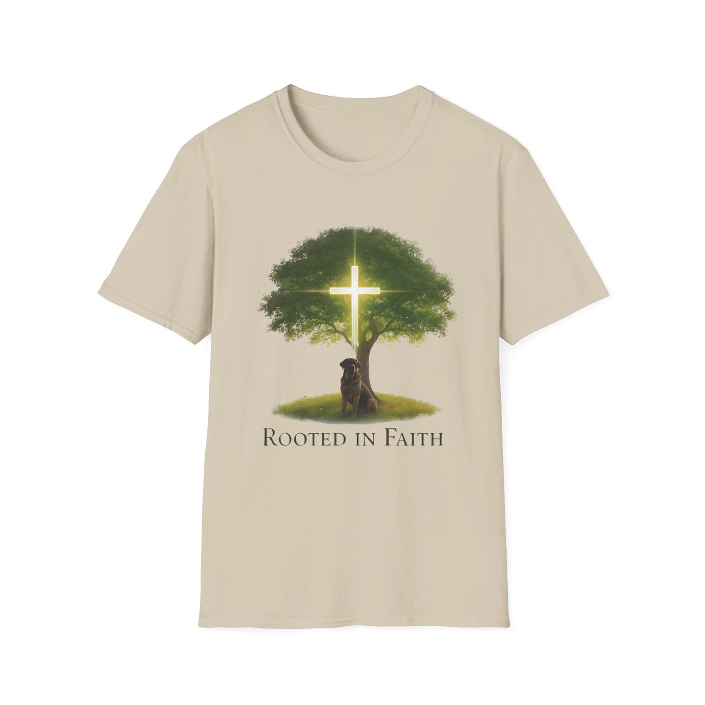 Rooted in Faith Tree Pup T-Shirt