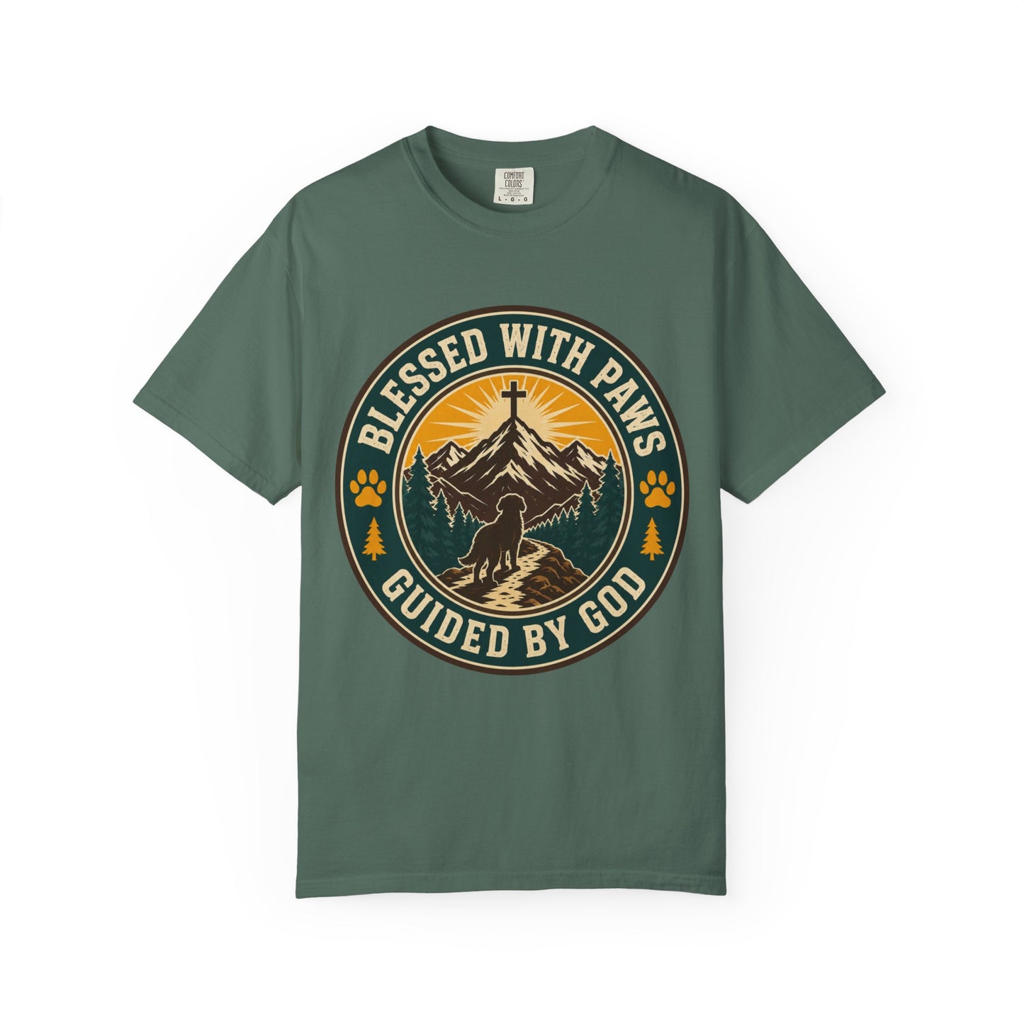 Blessed With Paws Guided By God T-Shirt