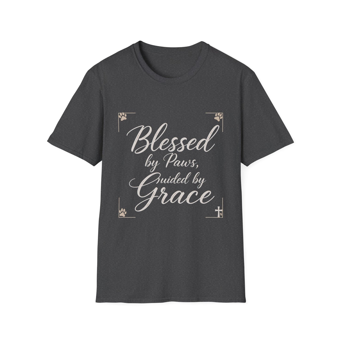 Blessed By Paws Guided By Grace T-Shirt