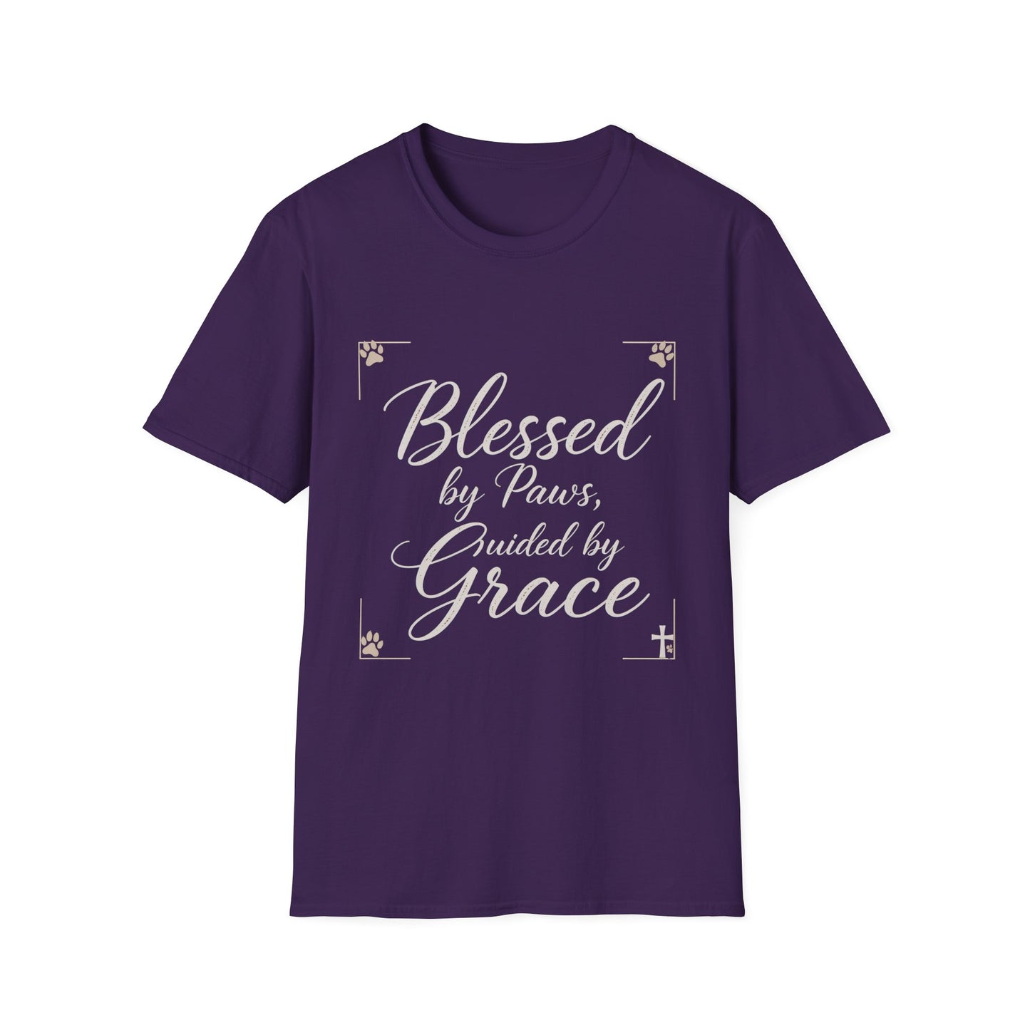 Blessed By Paws Guided By Grace T-Shirt