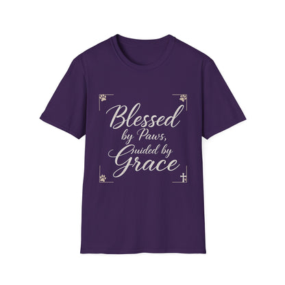 Blessed By Paws Guided By Grace T-Shirt