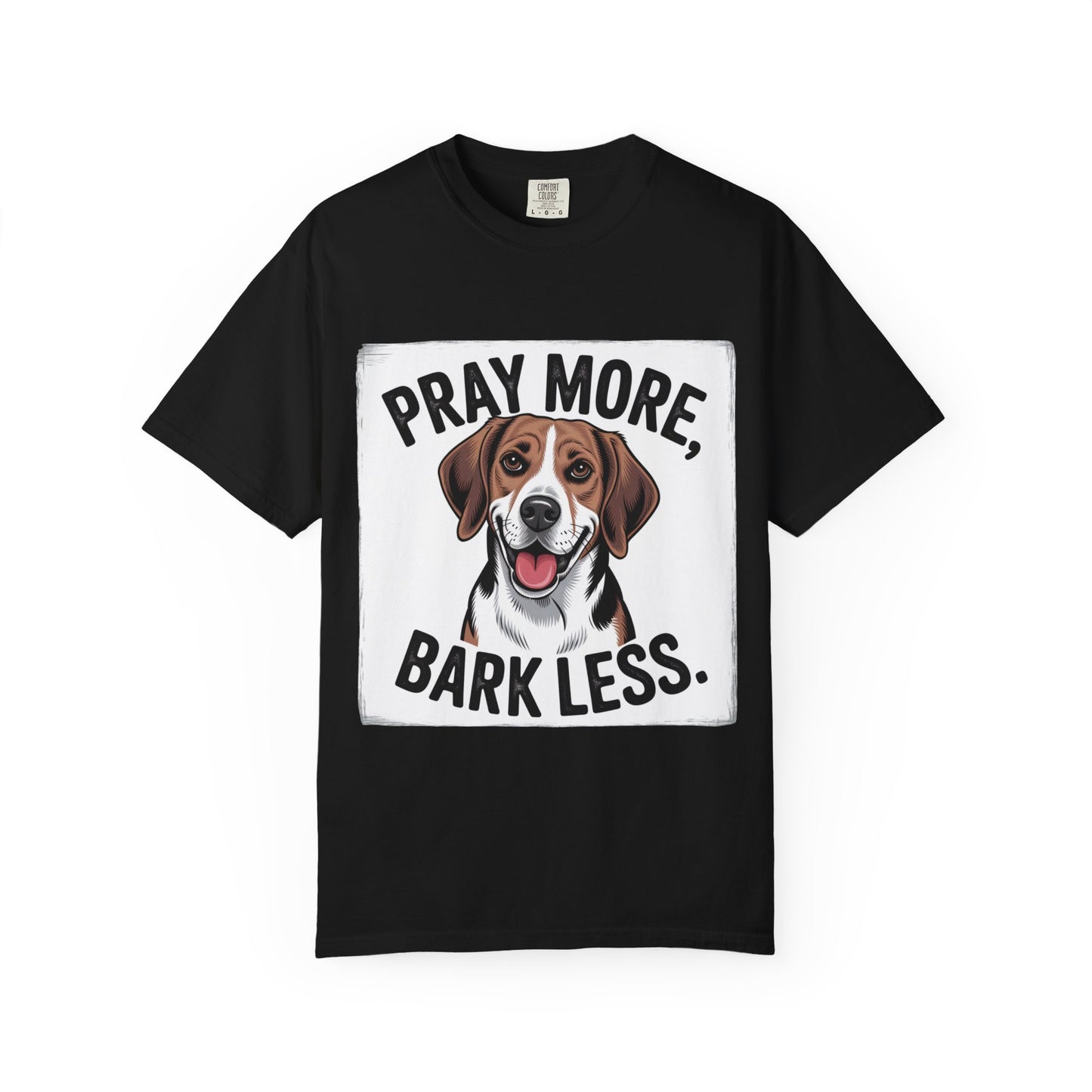 Beagle Pray More Bark Less – Hand-Drawn Vintage T-Shirt