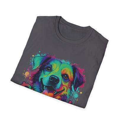 Paw-sitively Blessed Paint Dog T-Shirt