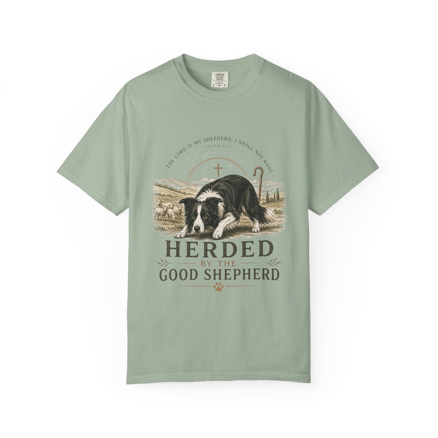 Border Collie — Herded by the Good Shepherd T-Shirt