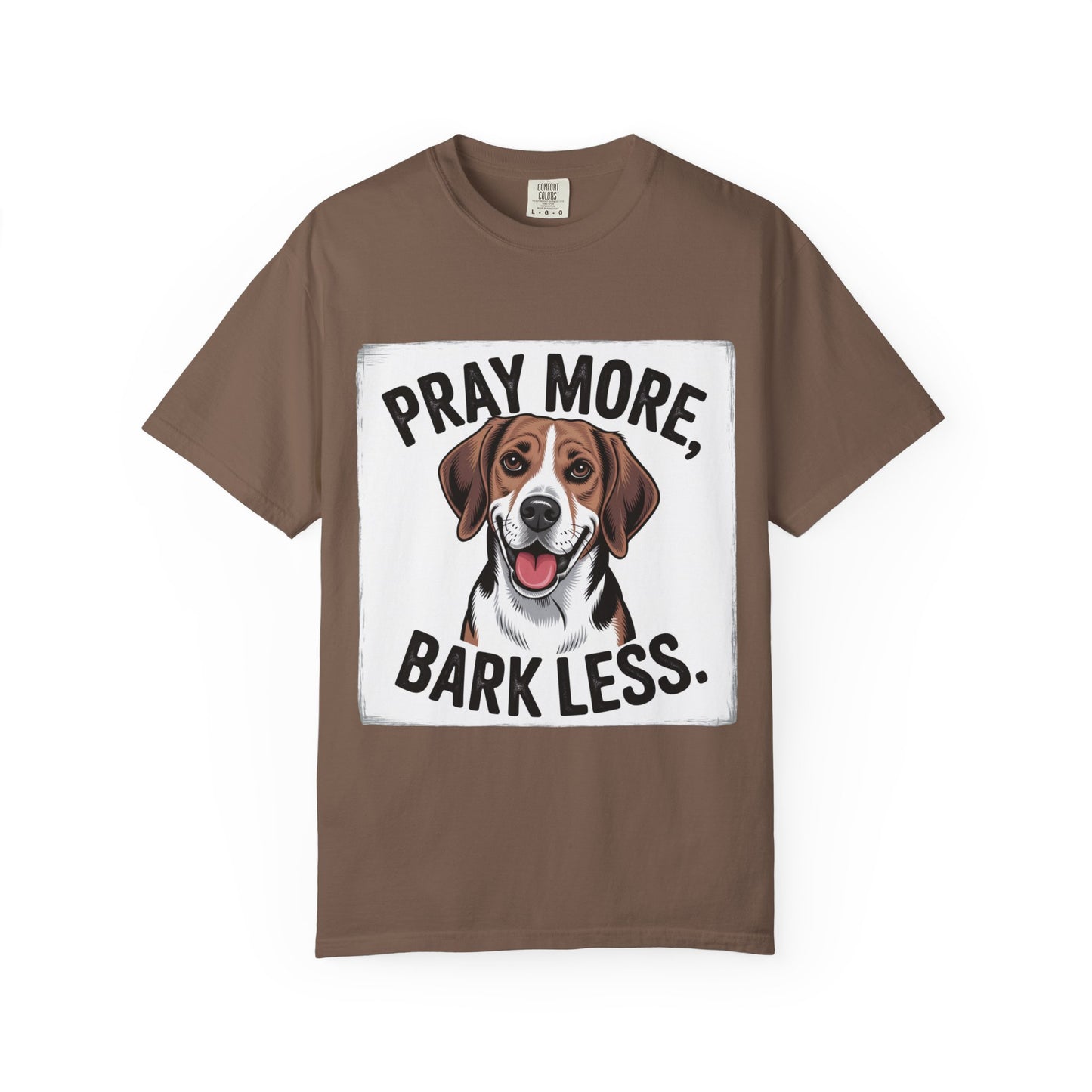 Beagle Pray More Bark Less – Hand-Drawn Vintage T-Shirt