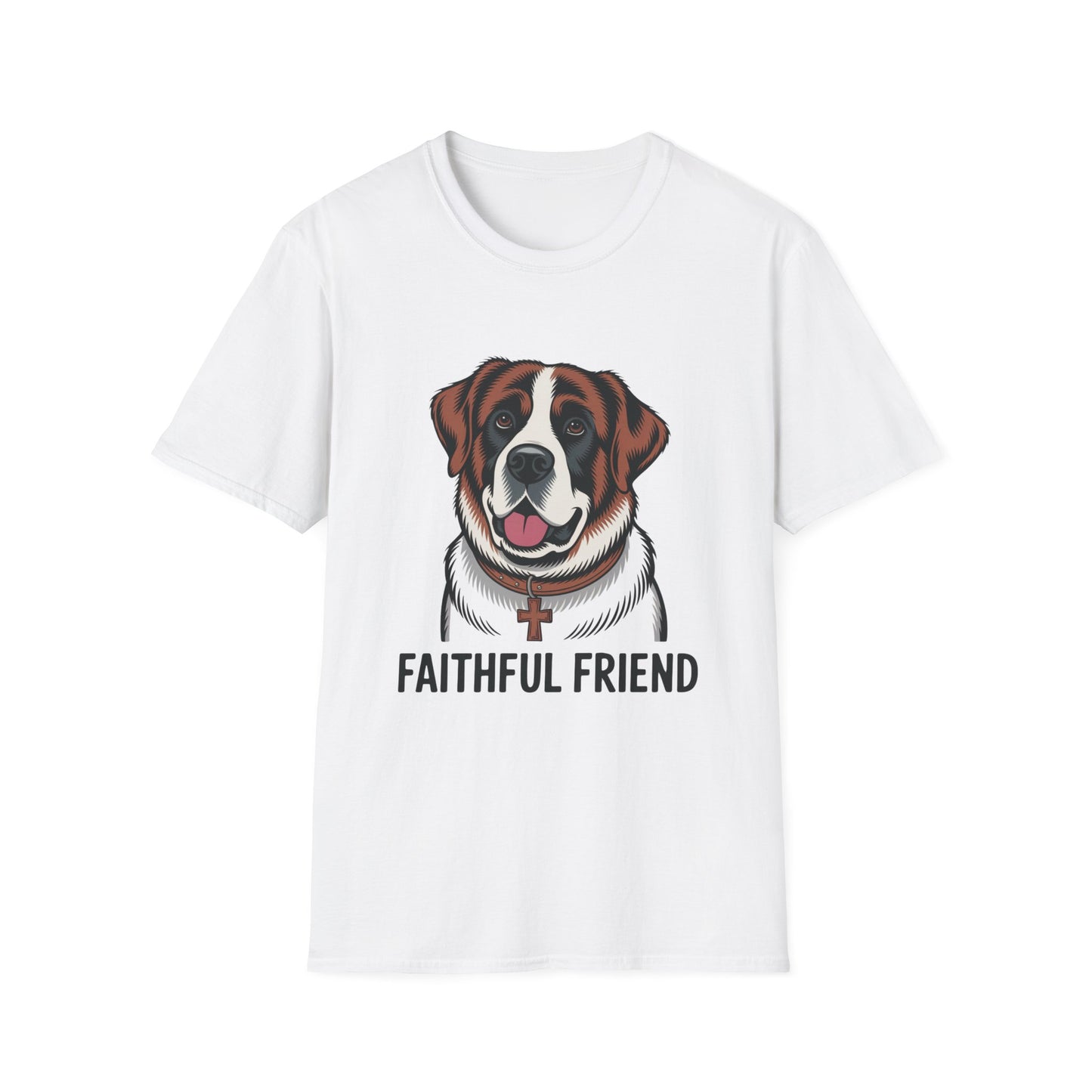 Saint Bernard Rescue Faith – 1950s Retro Dog T-Shirt