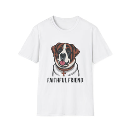 Saint Bernard Rescue Faith – 1950s Retro Dog T-Shirt