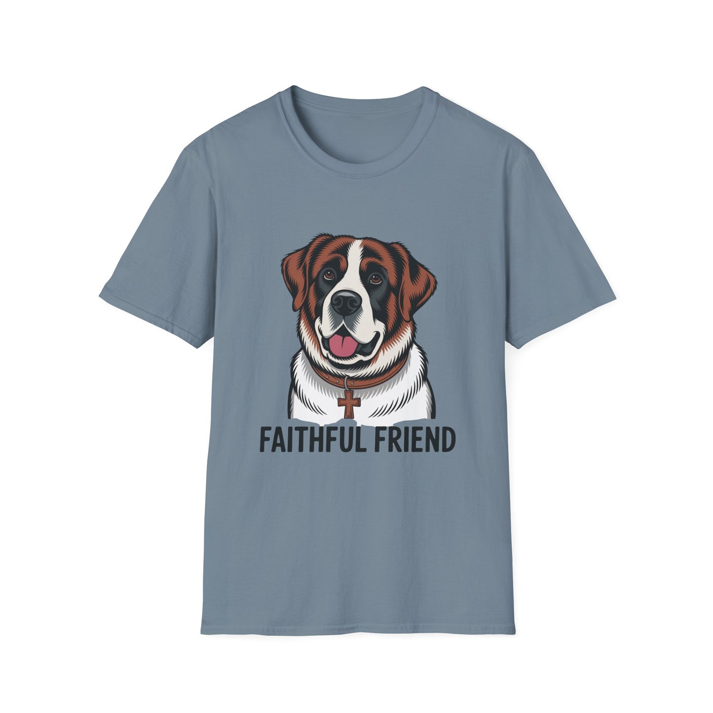 Saint Bernard Rescue Faith – 1950s Retro Dog T-Shirt