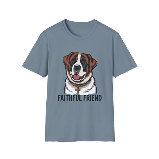 Saint Bernard Rescue Faith – 1950s Retro Dog T-Shirt