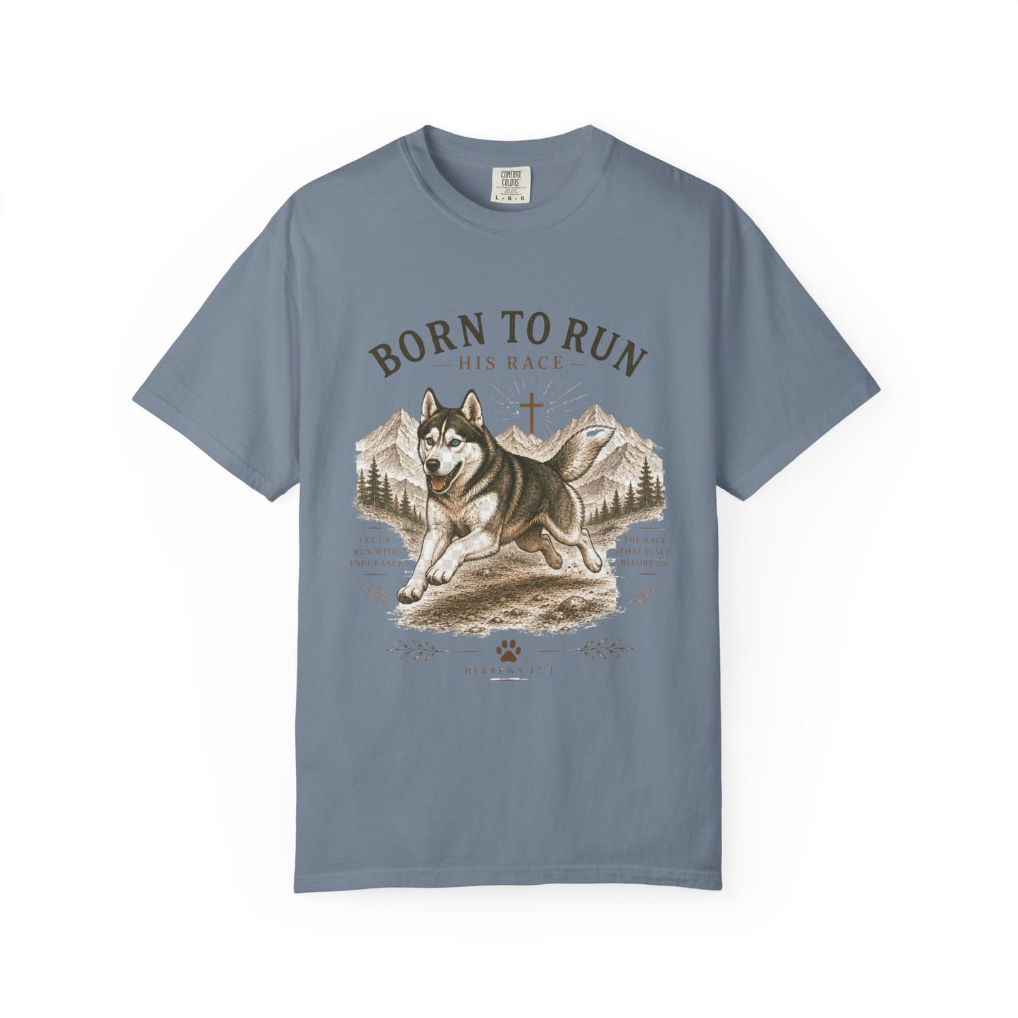 Husky — Born to Run His Race T-Shirt