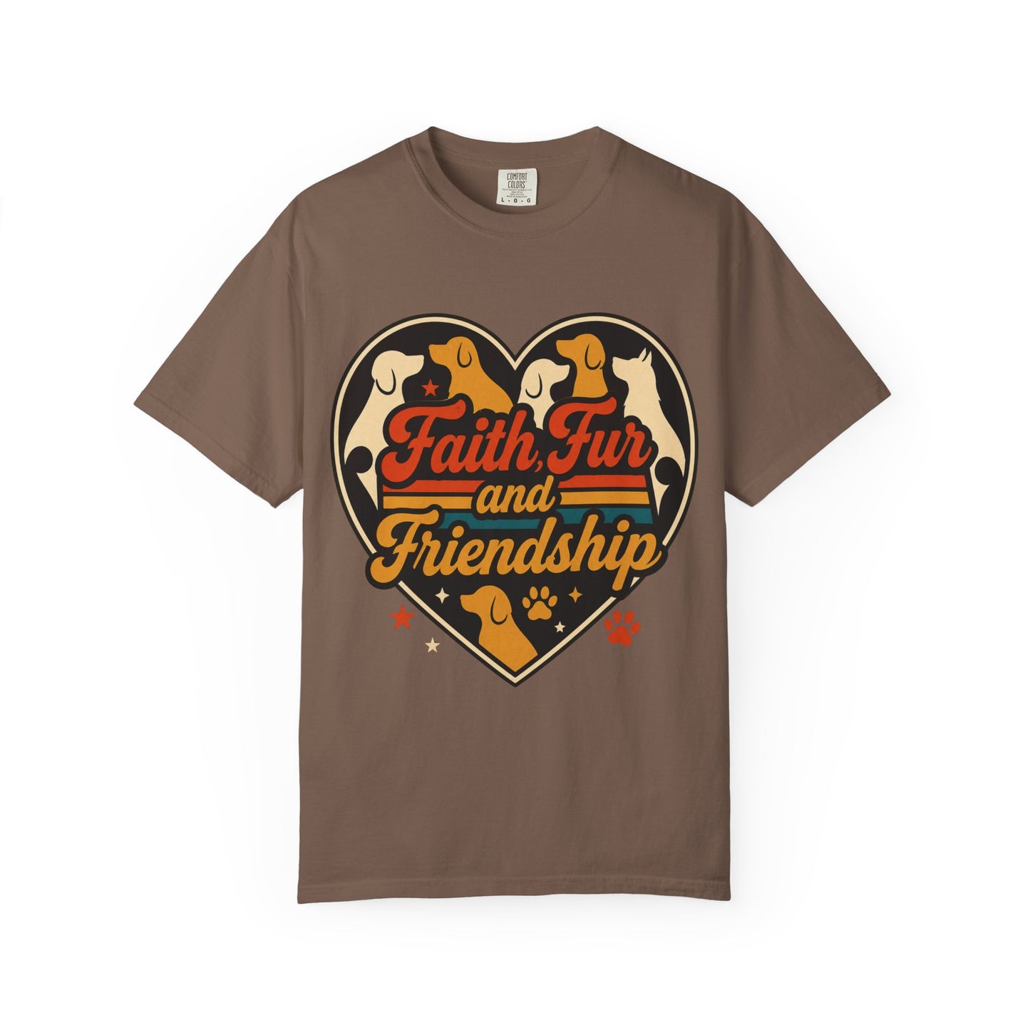 Faith Fur and Friendship Retro T-Shirt