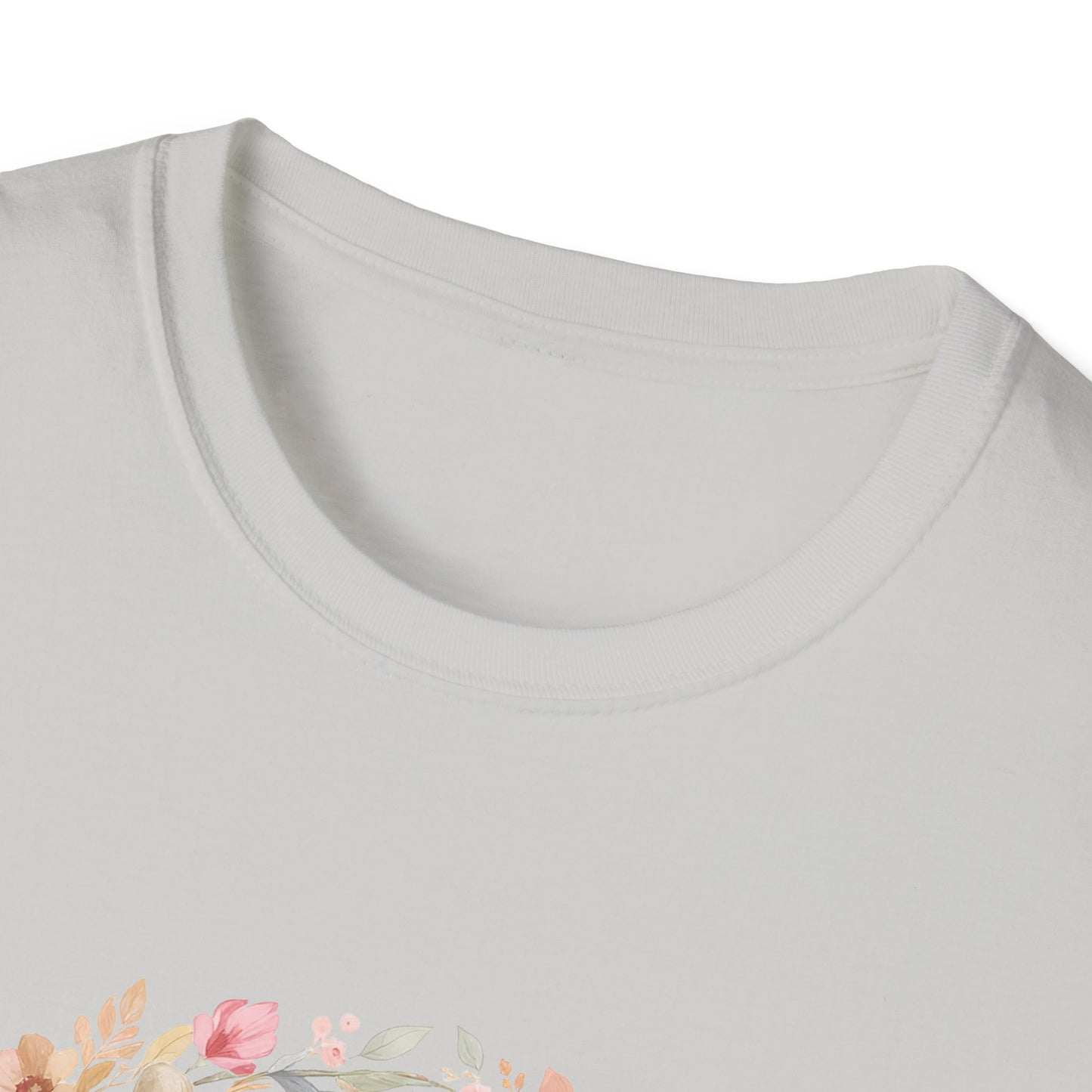 Walking By Faith With Four Paws Floral Wreath T-Shirt