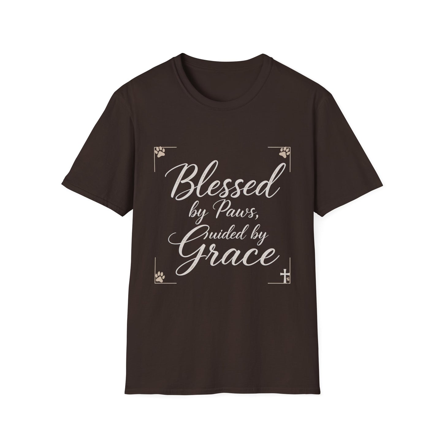 Blessed By Paws Guided By Grace T-Shirt