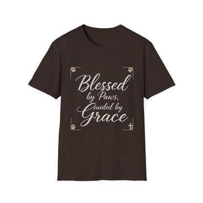 Blessed By Paws Guided By Grace T-Shirt