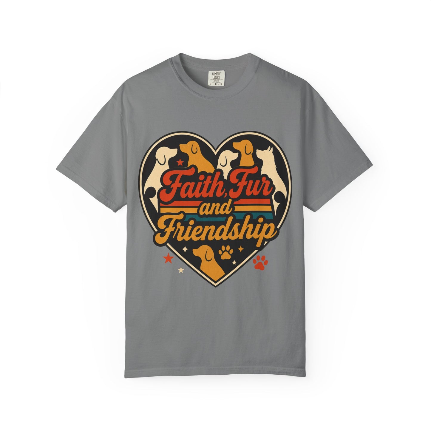 Faith Fur and Friendship Retro T-Shirt