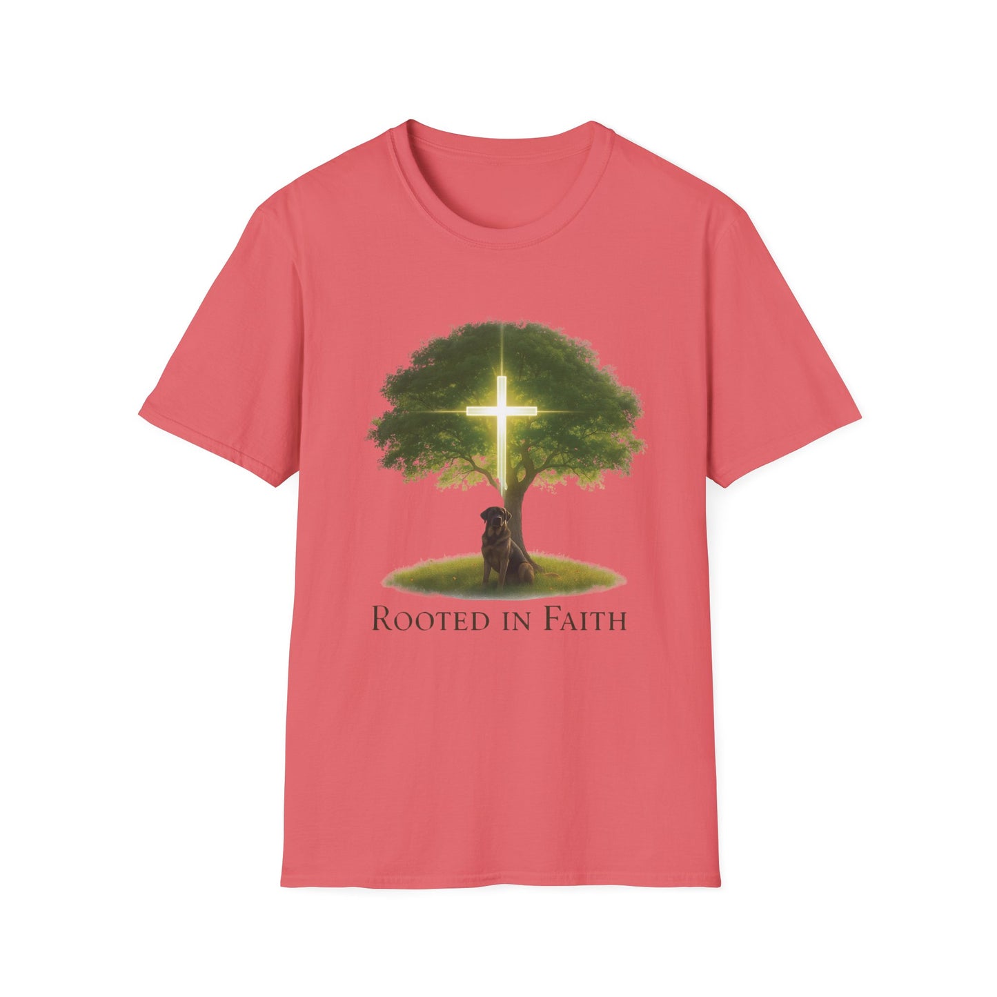 Rooted in Faith Tree Pup T-Shirt