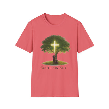 Rooted in Faith Tree Pup T-Shirt