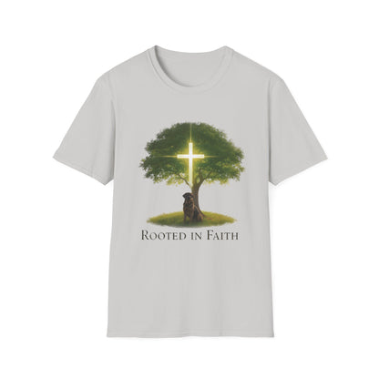 Rooted in Faith Tree Pup T-Shirt
