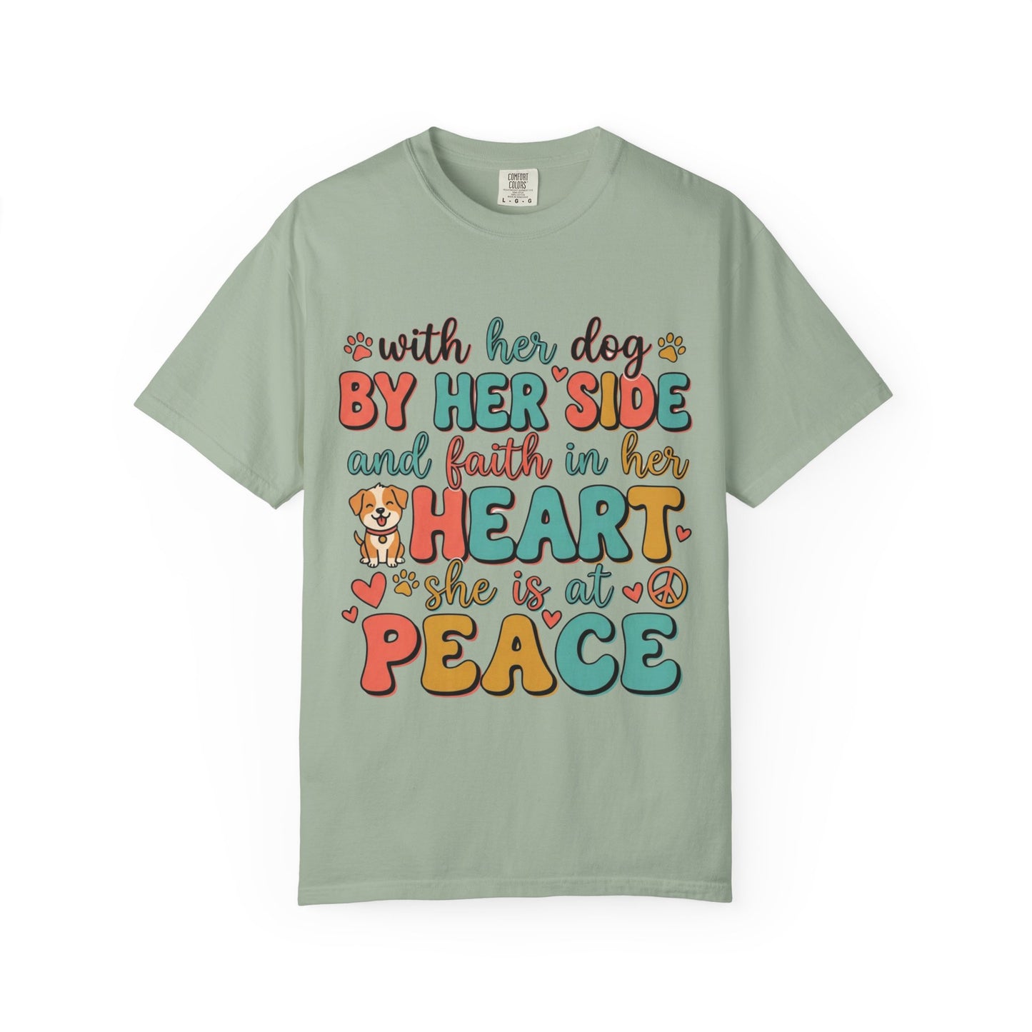 With Her Dog By Her Side T-Shirt