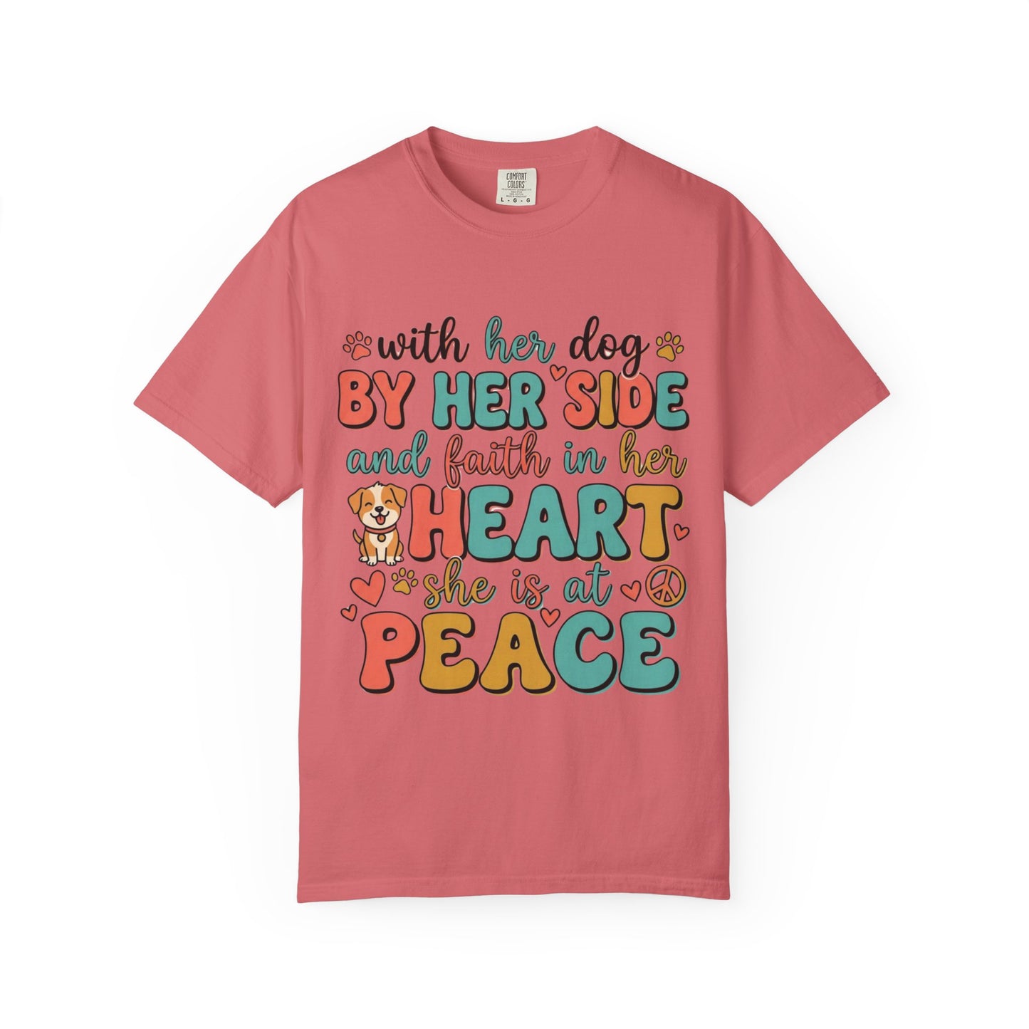 With Her Dog By Her Side T-Shirt