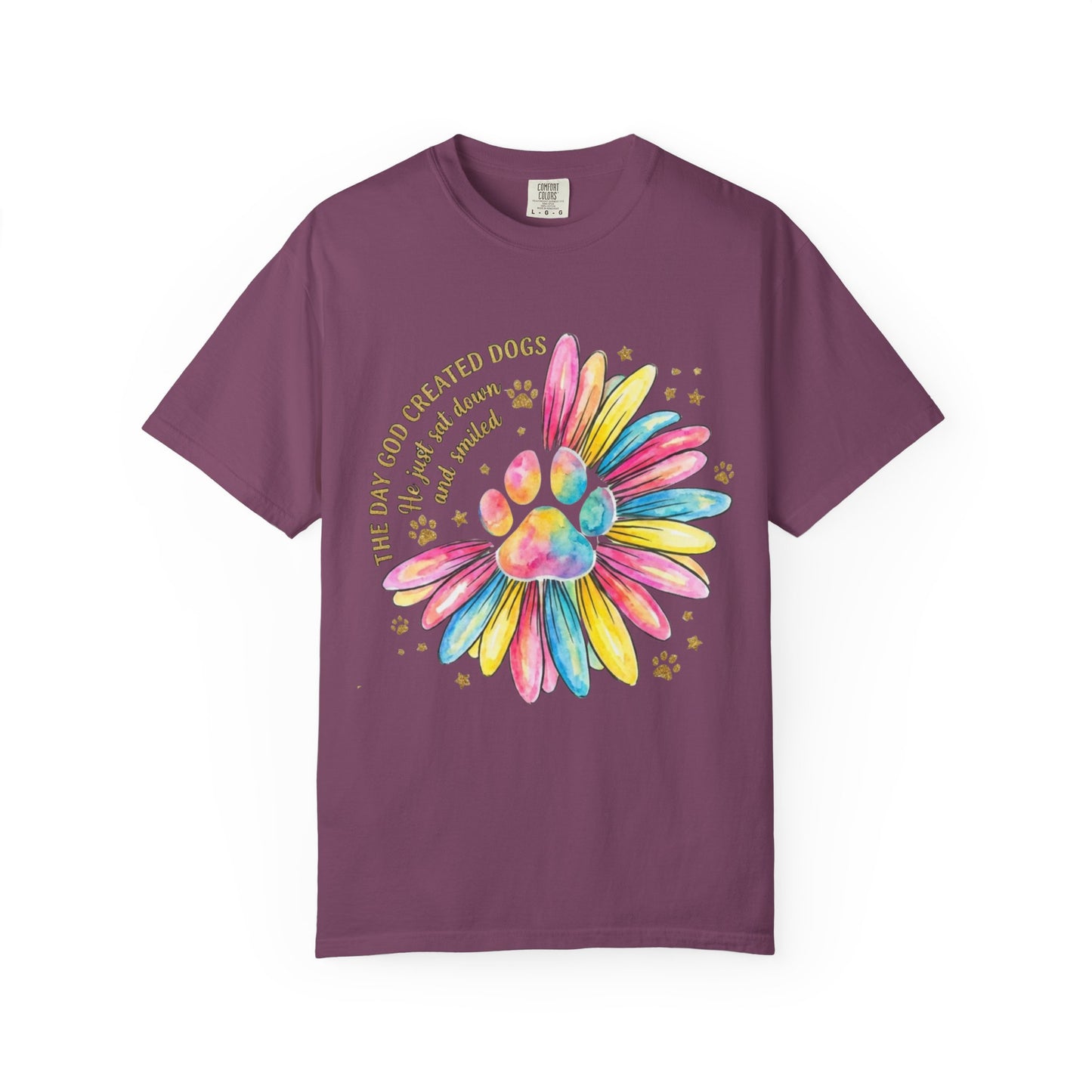The Day God Created Dogs Watercolor T-Shirt