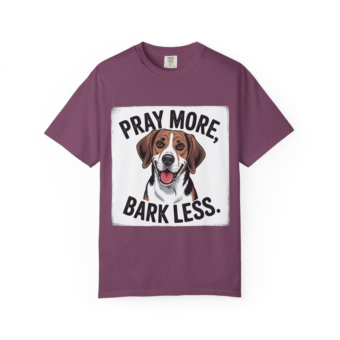 Beagle Pray More Bark Less – Hand-Drawn Vintage T-Shirt