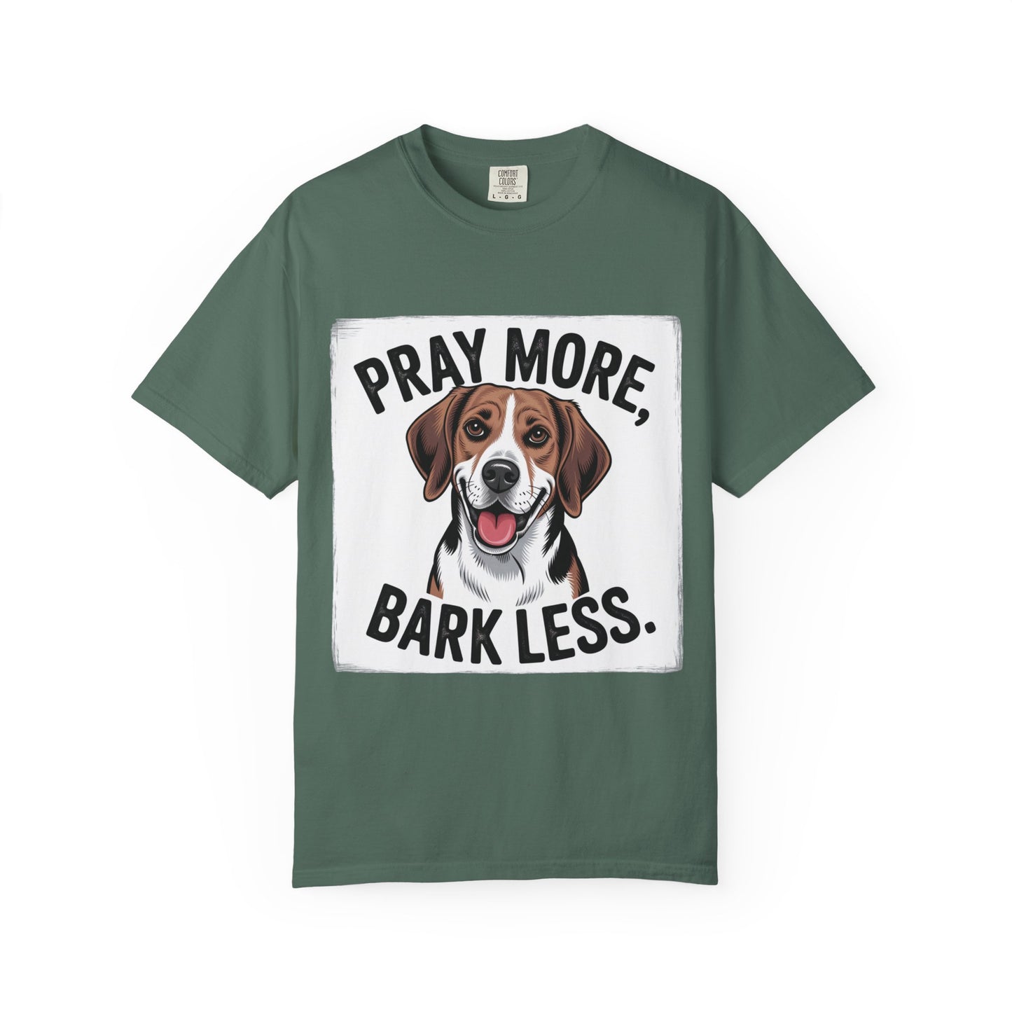 Beagle Pray More Bark Less – Hand-Drawn Vintage T-Shirt