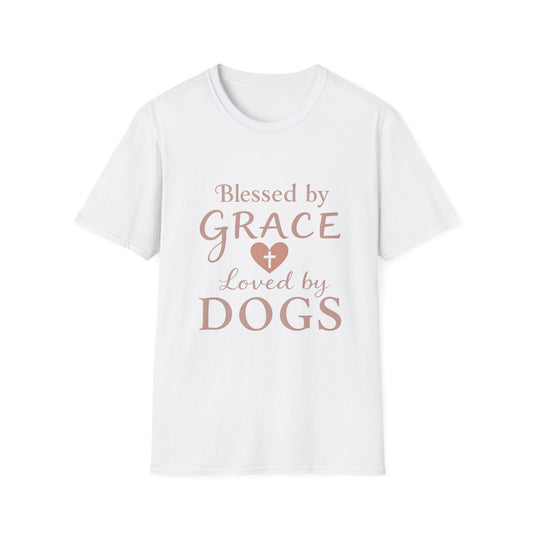 Blessed By Grace Loved By Dogs T-Shirt