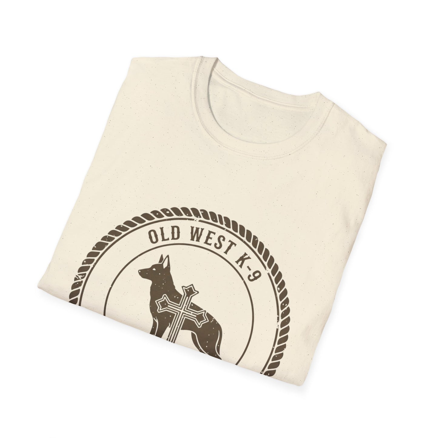 Western German Shepherd Cross – Rustic Vintage Dog T-Shirt
