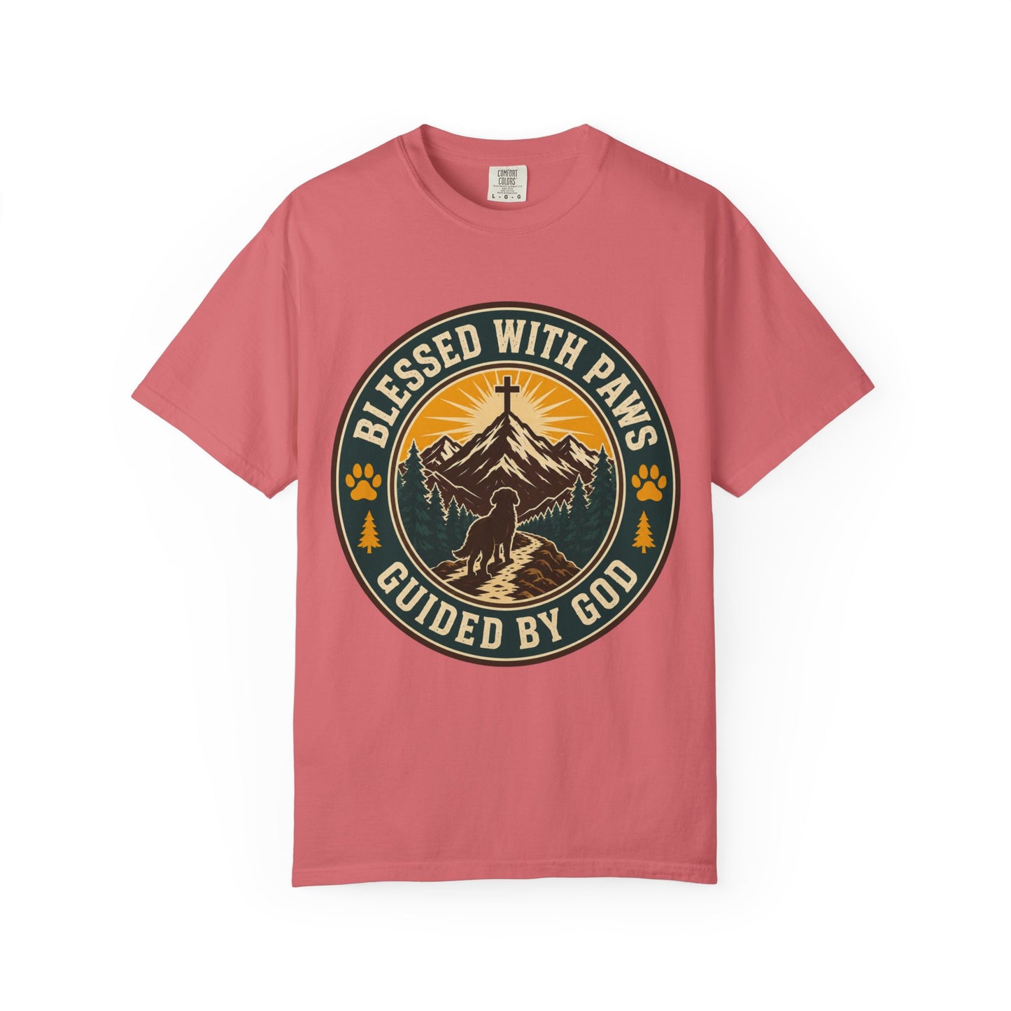Blessed With Paws Guided By God T-Shirt