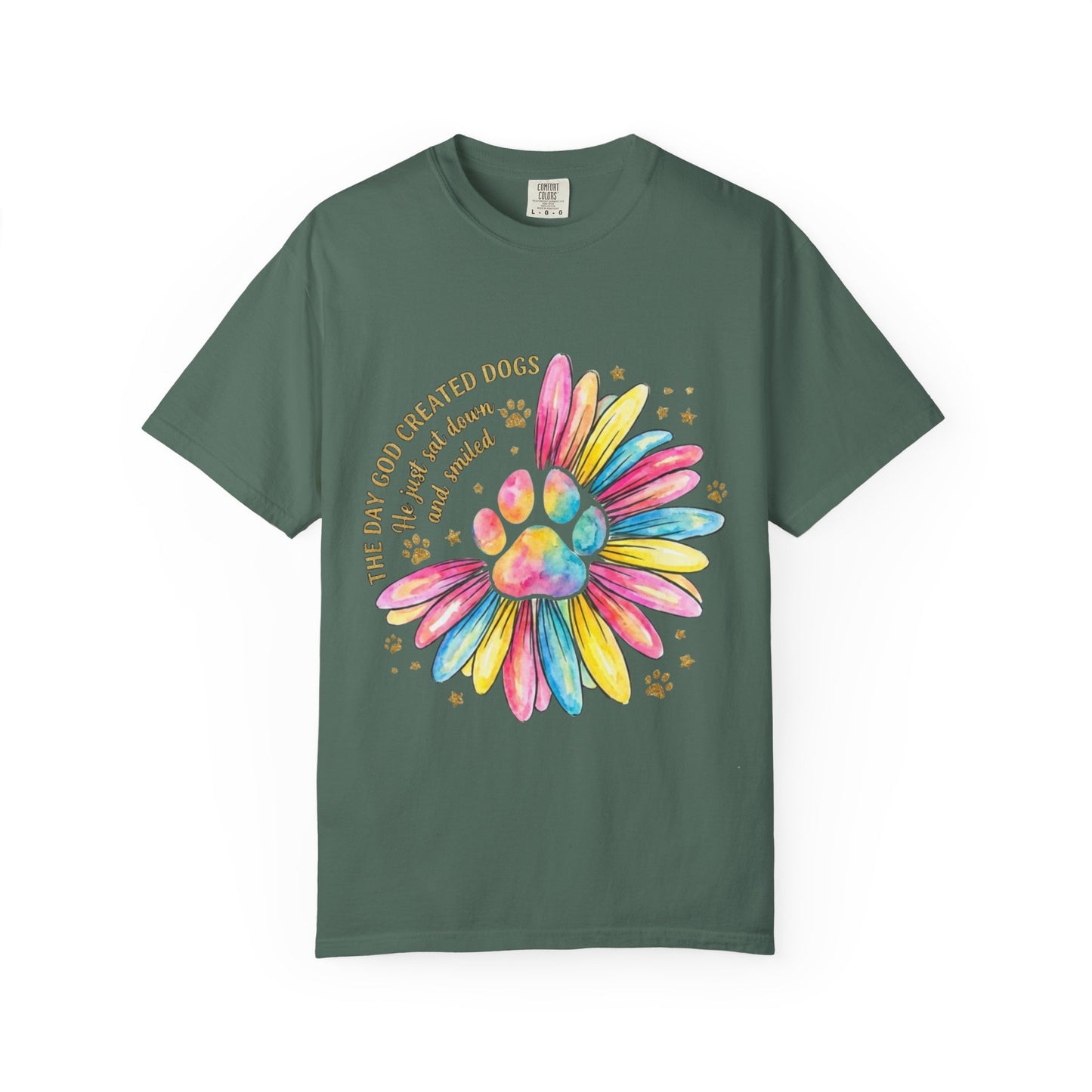 The Day God Created Dogs Watercolor T-Shirt