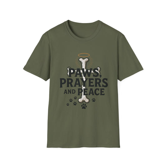 Paws Prayers And Peace T-Shirt