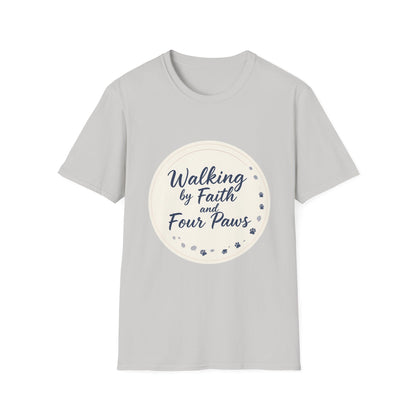 Walking By Faith And Four Paws T-Shirt