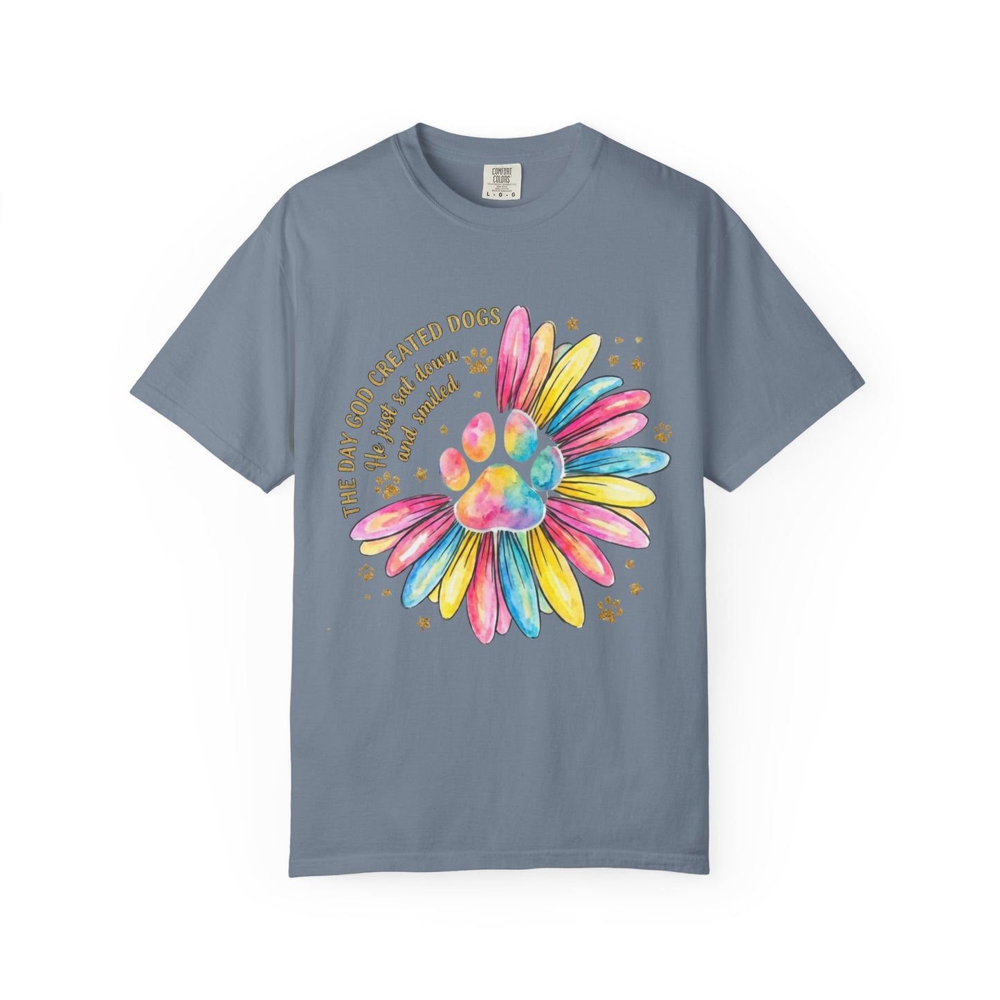 The Day God Created Dogs Watercolor T-Shirt