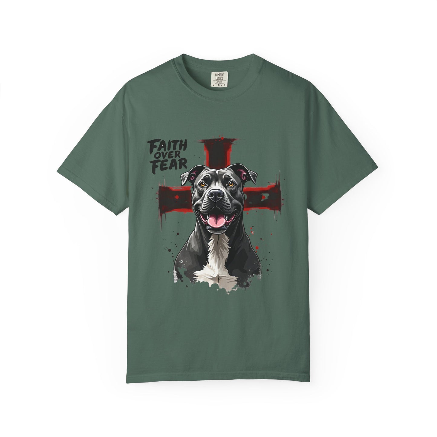Fear Over Faith Pitbull T-Shirt