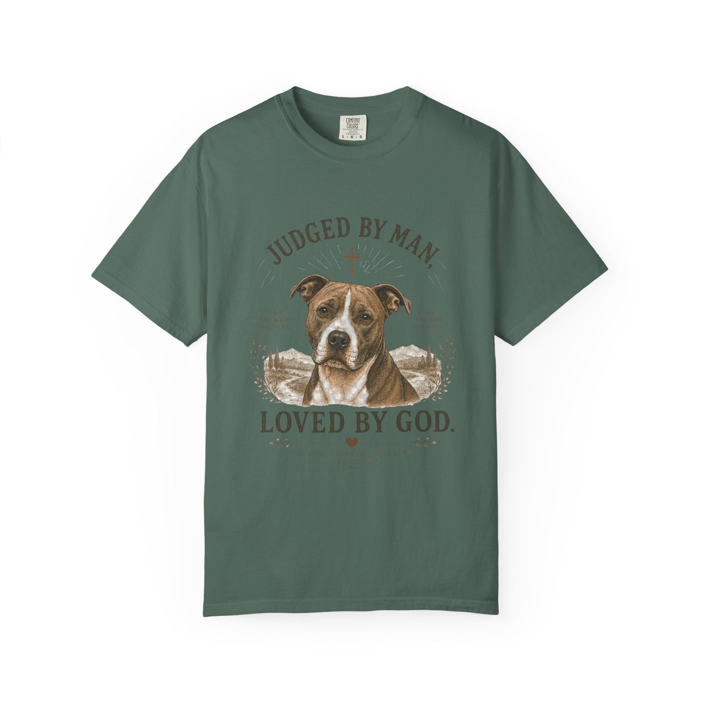 Pit Bull — Judged by Man, Loved by God T-Shirt