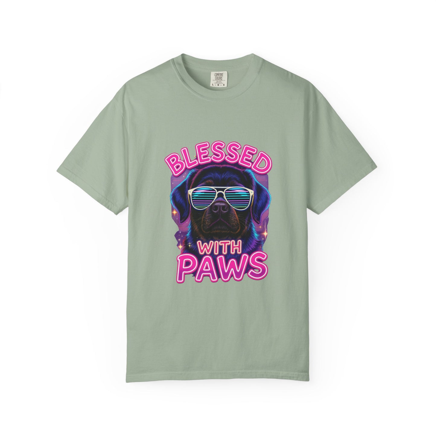 Blessed With Paws Neon T-Shirt