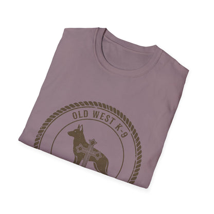 Western German Shepherd Cross – Rustic Vintage Dog T-Shirt