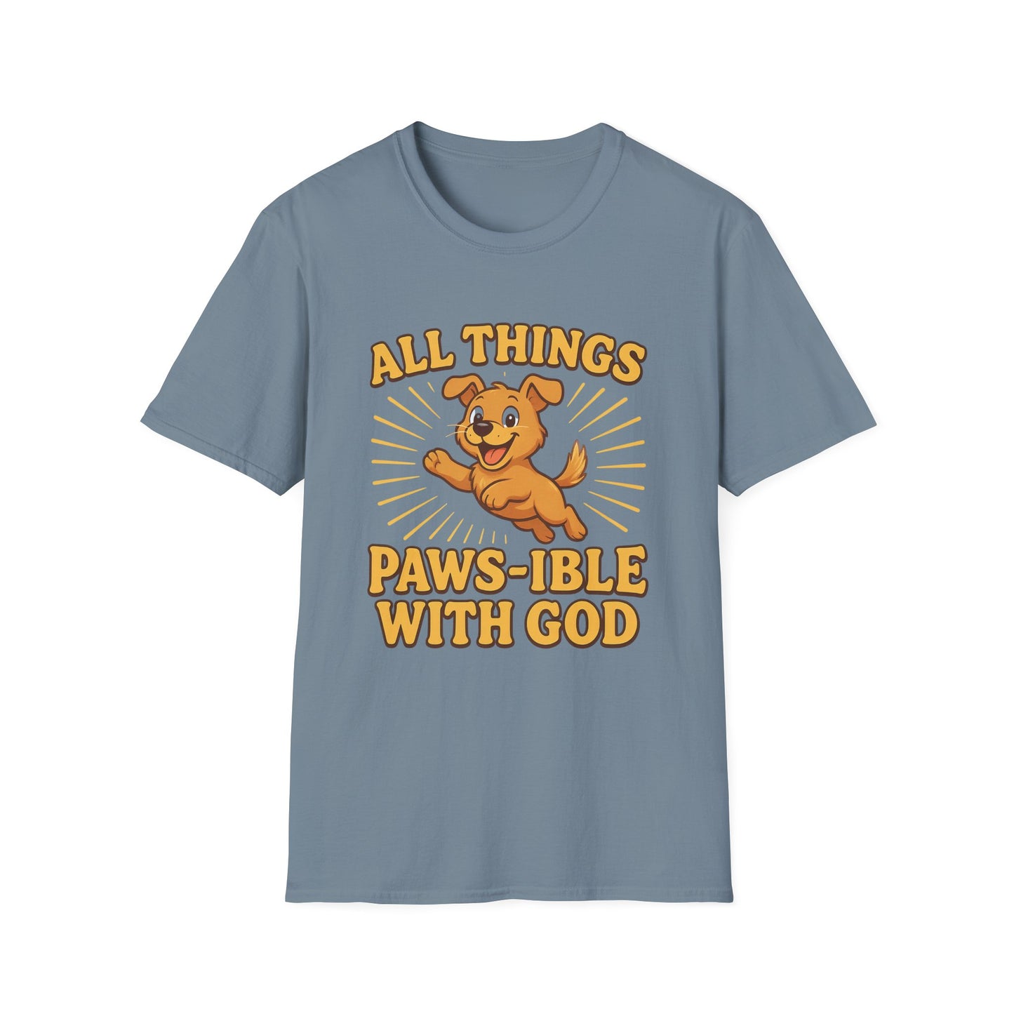 All Things Paws-ible With God T-Shirt