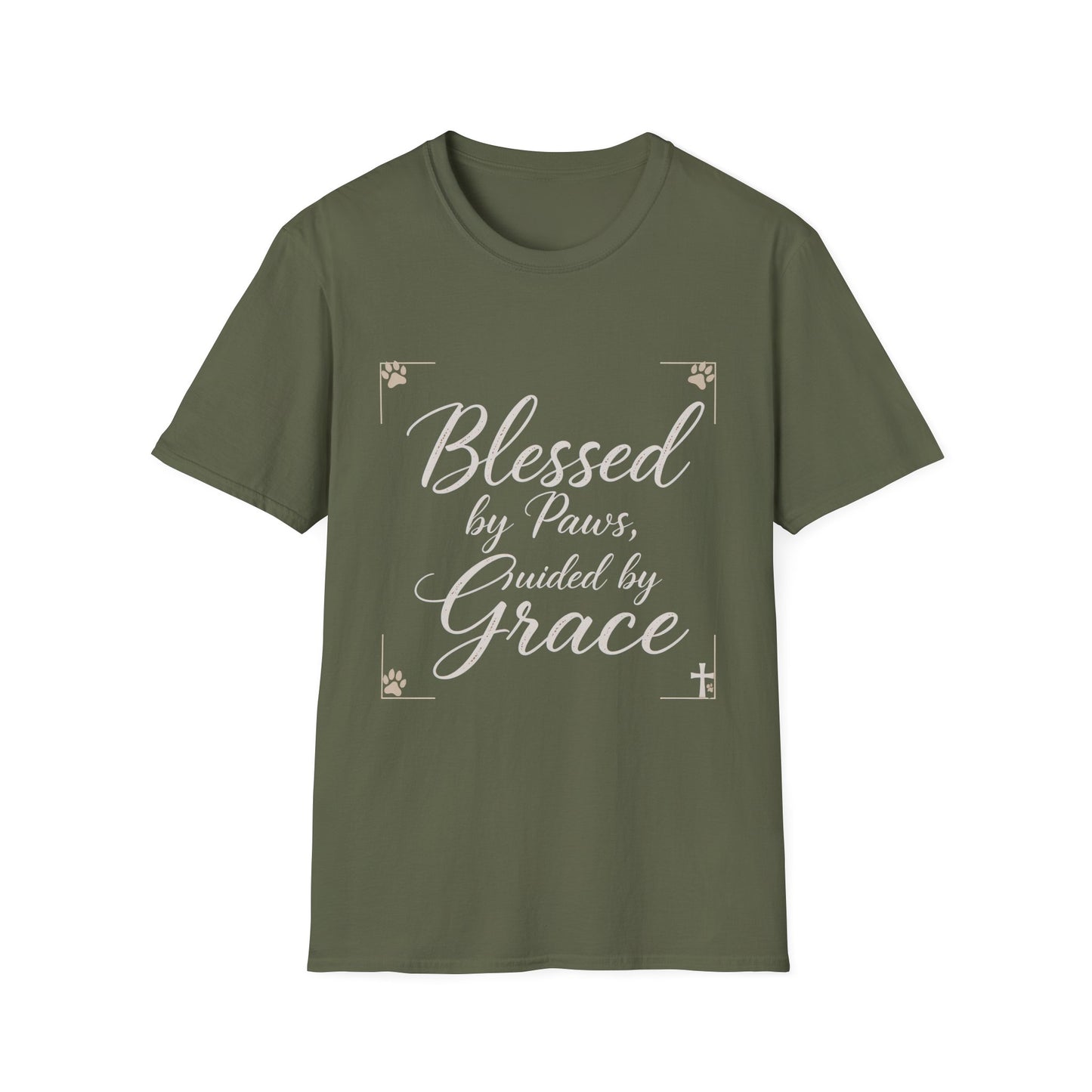 Blessed By Paws Guided By Grace T-Shirt