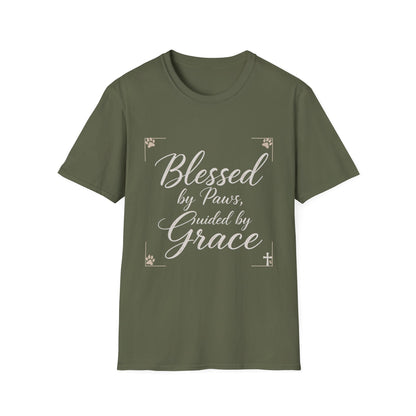 Blessed By Paws Guided By Grace T-Shirt