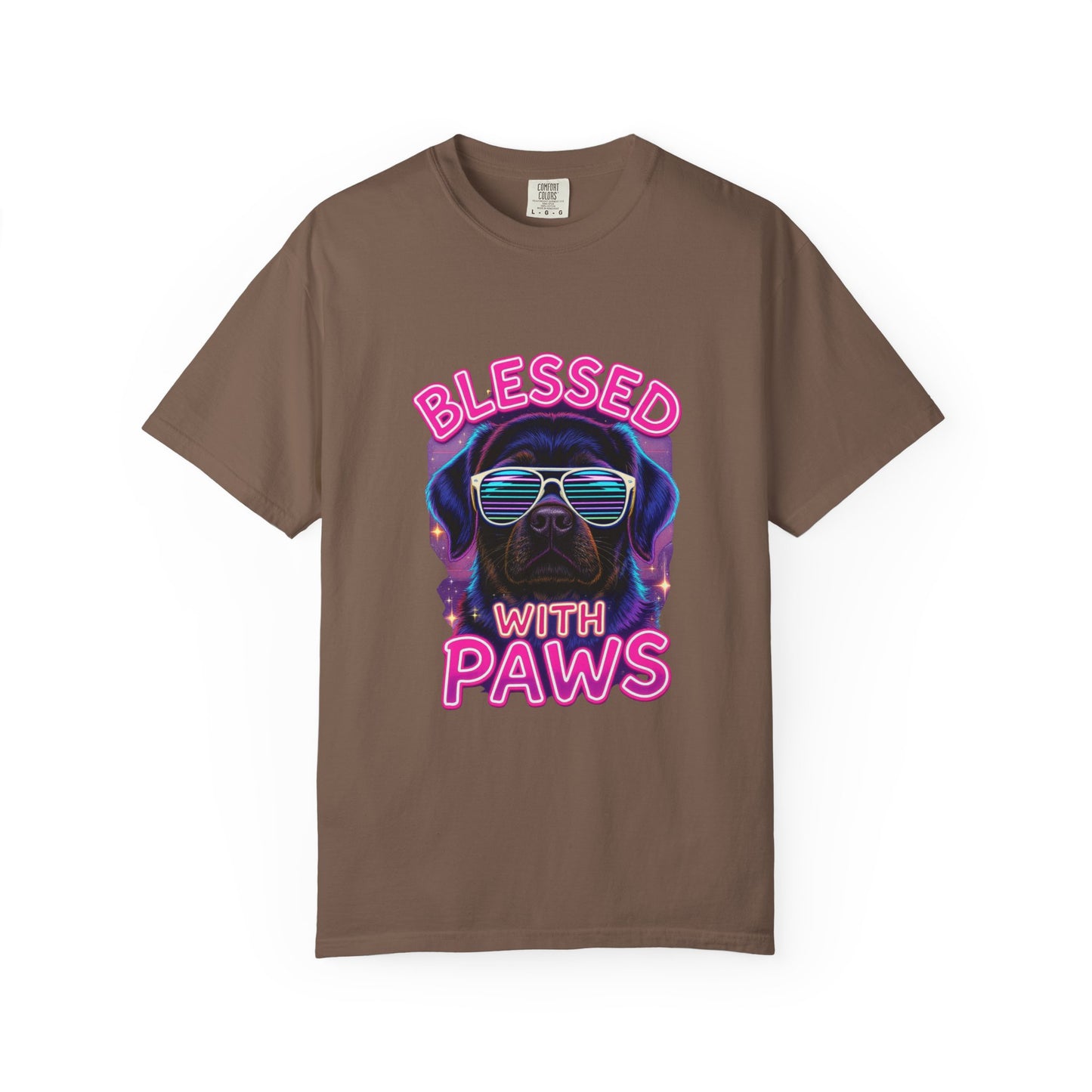 Blessed With Paws Neon T-Shirt
