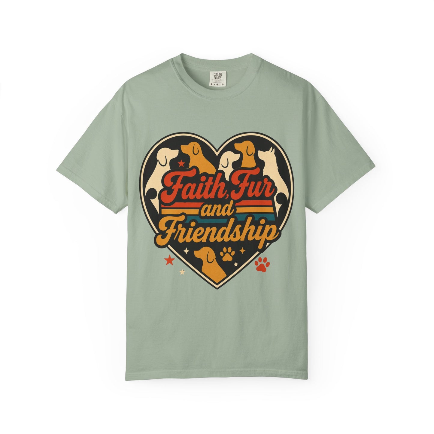 Faith Fur and Friendship Retro T-Shirt